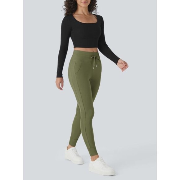 New Halara Cloudful Air High Waisted Drawstring Joggers Sz XL Womens Blue Teal - Picture 10 of 16